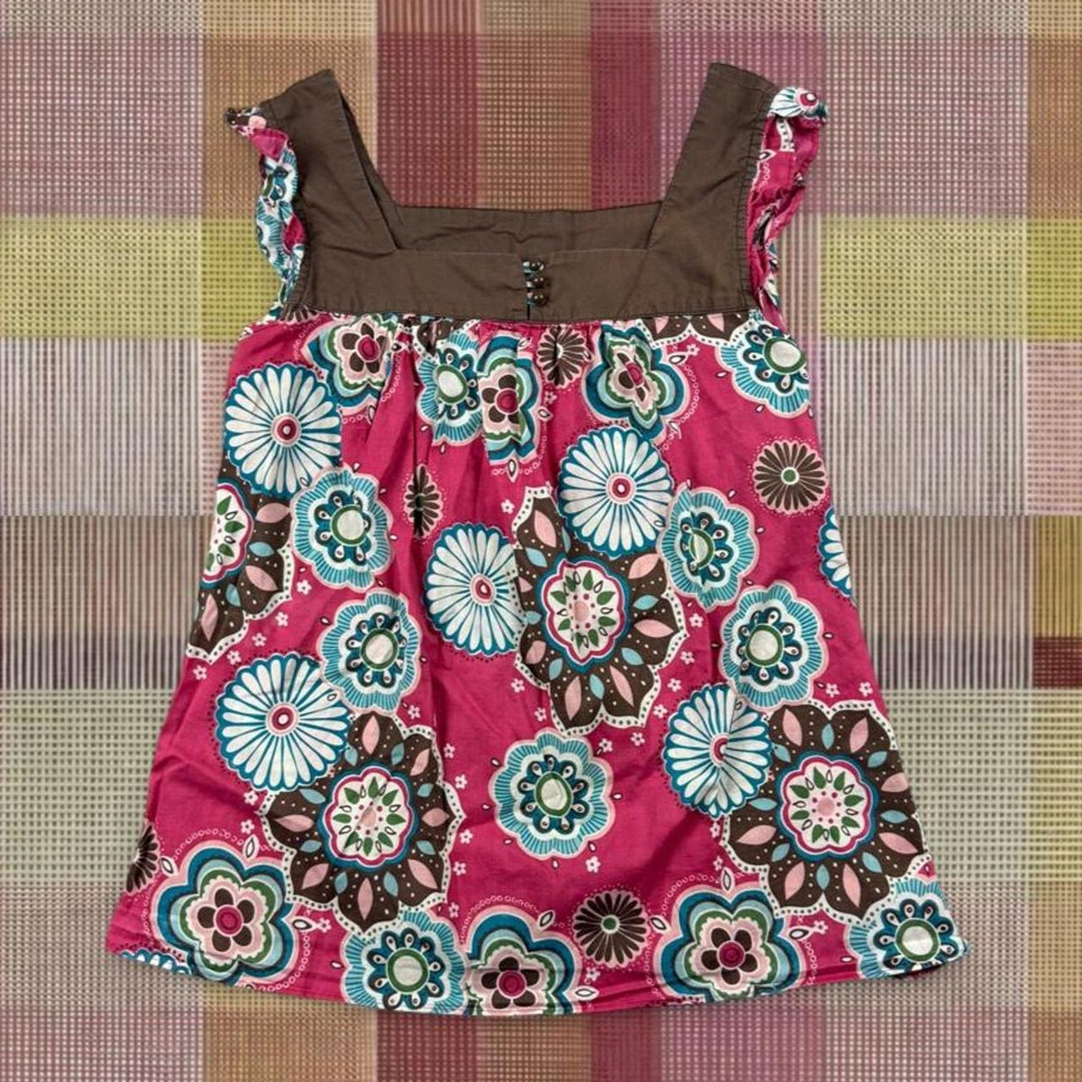 Vintage 2000’s Babydoll Paisley Floral Print Top