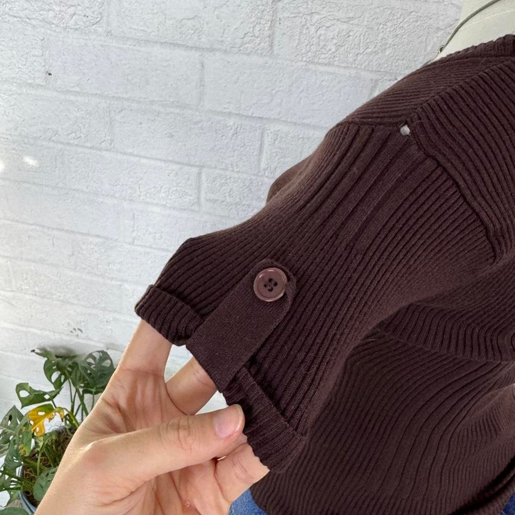 Vintage 2000’s Brown Synched Sweater Top