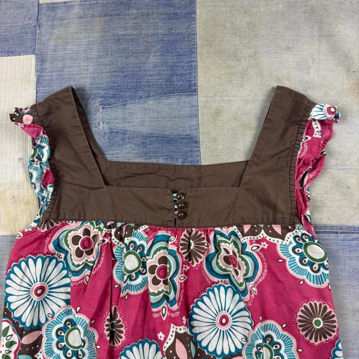 Vintage 2000’s Babydoll Paisley Floral Print Top