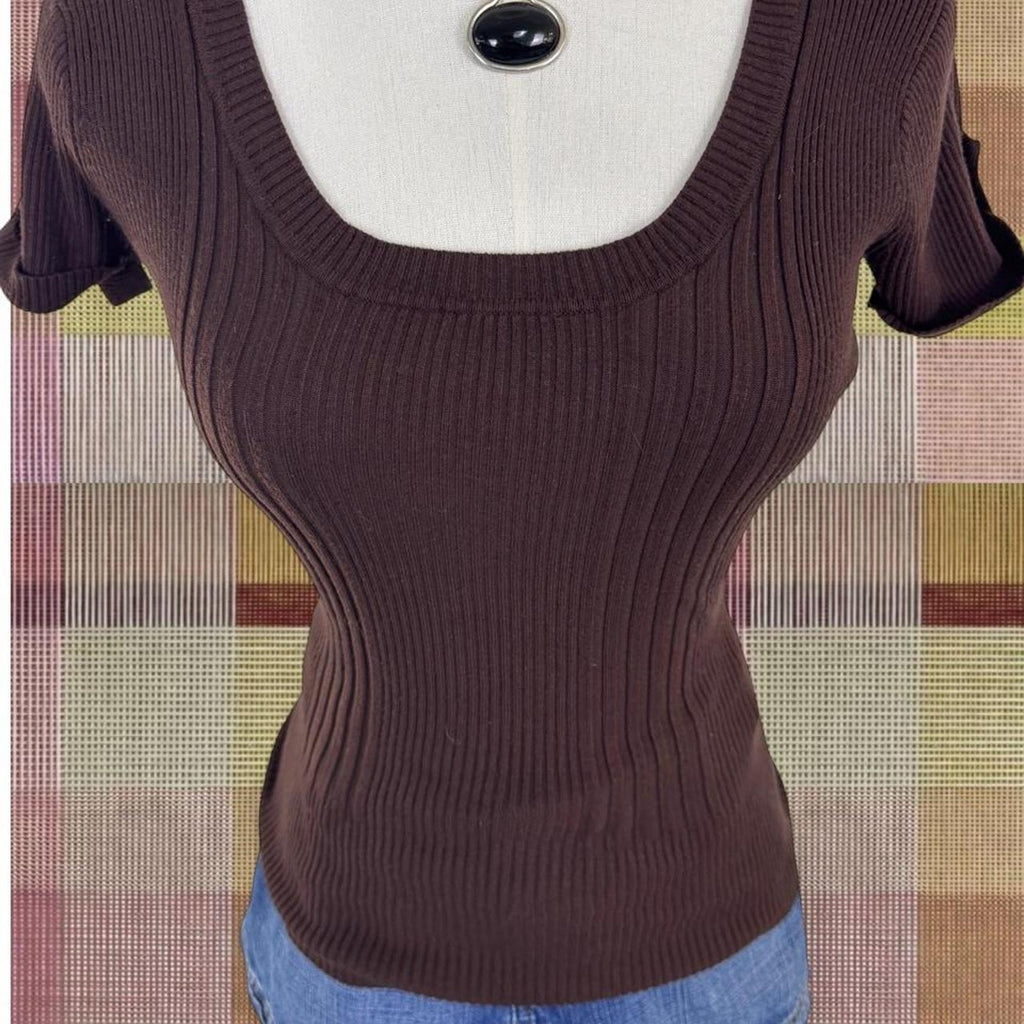 Vintage 2000’s Brown Synched Sweater Top