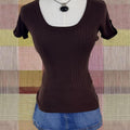 Vintage 2000’s Brown Synched Sweater Top